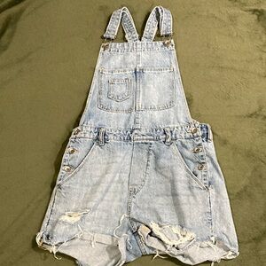 &Denim Light Blue Overalls